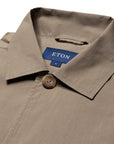 Light Brown Wind Technical Overshirt  Eton   