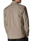 Light Brown Wind Technical Overshirt  Eton   