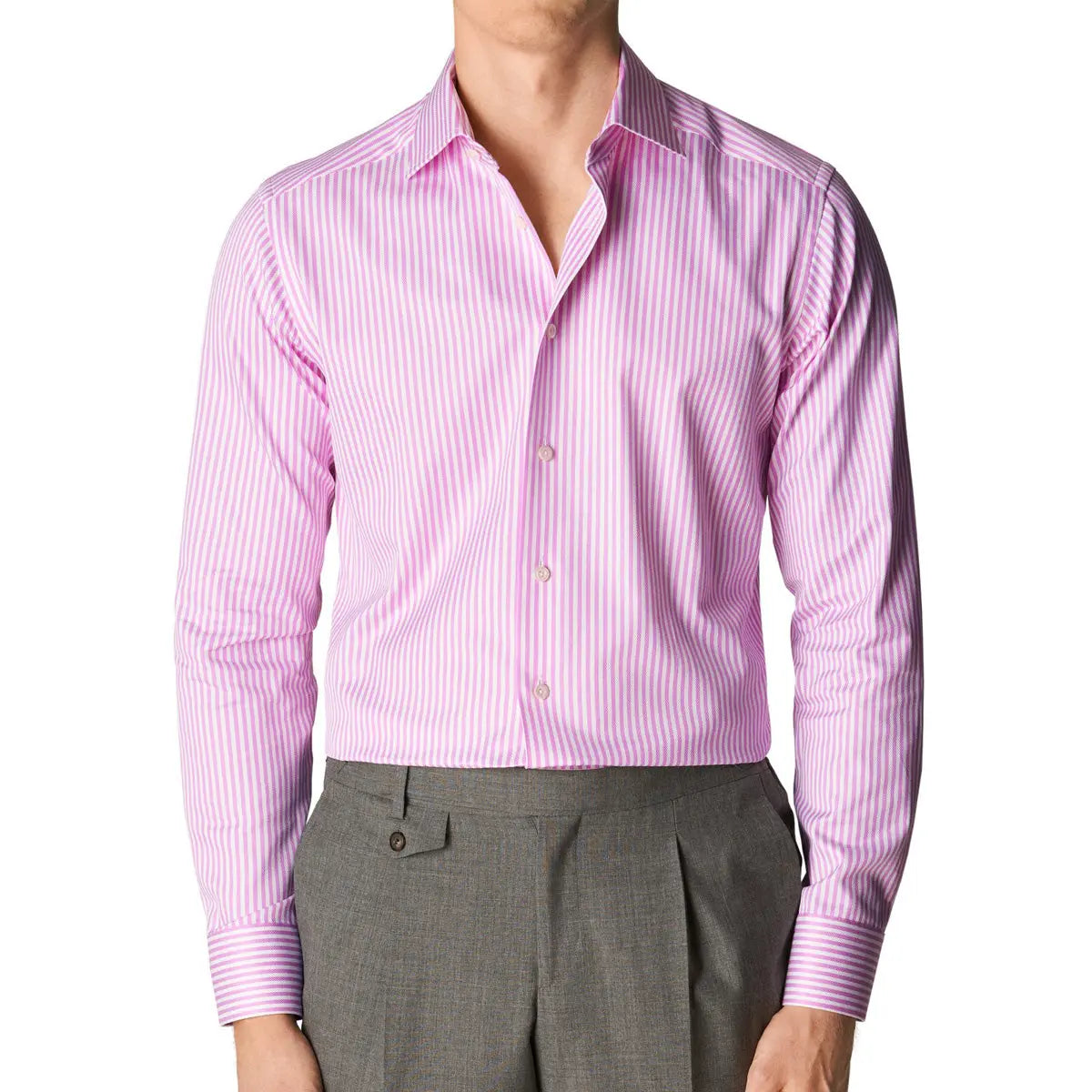 Pink Bengal Stripe Contemporary Fit Shirt  Eton   