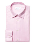 Pink Cotton-Lyocell Stretch Slim Fit Shirt  Eton   