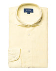 Yellow Italian Linen Slim Fit Shirt  Eton   