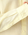 Yellow Italian Linen Slim Fit Shirt  Eton   