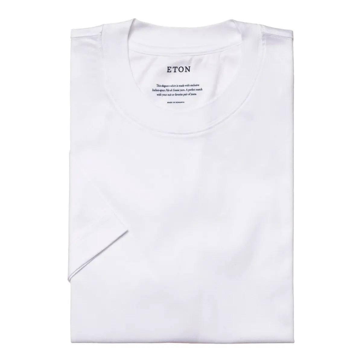 White Filo di Scozia T-shirt  Eton   