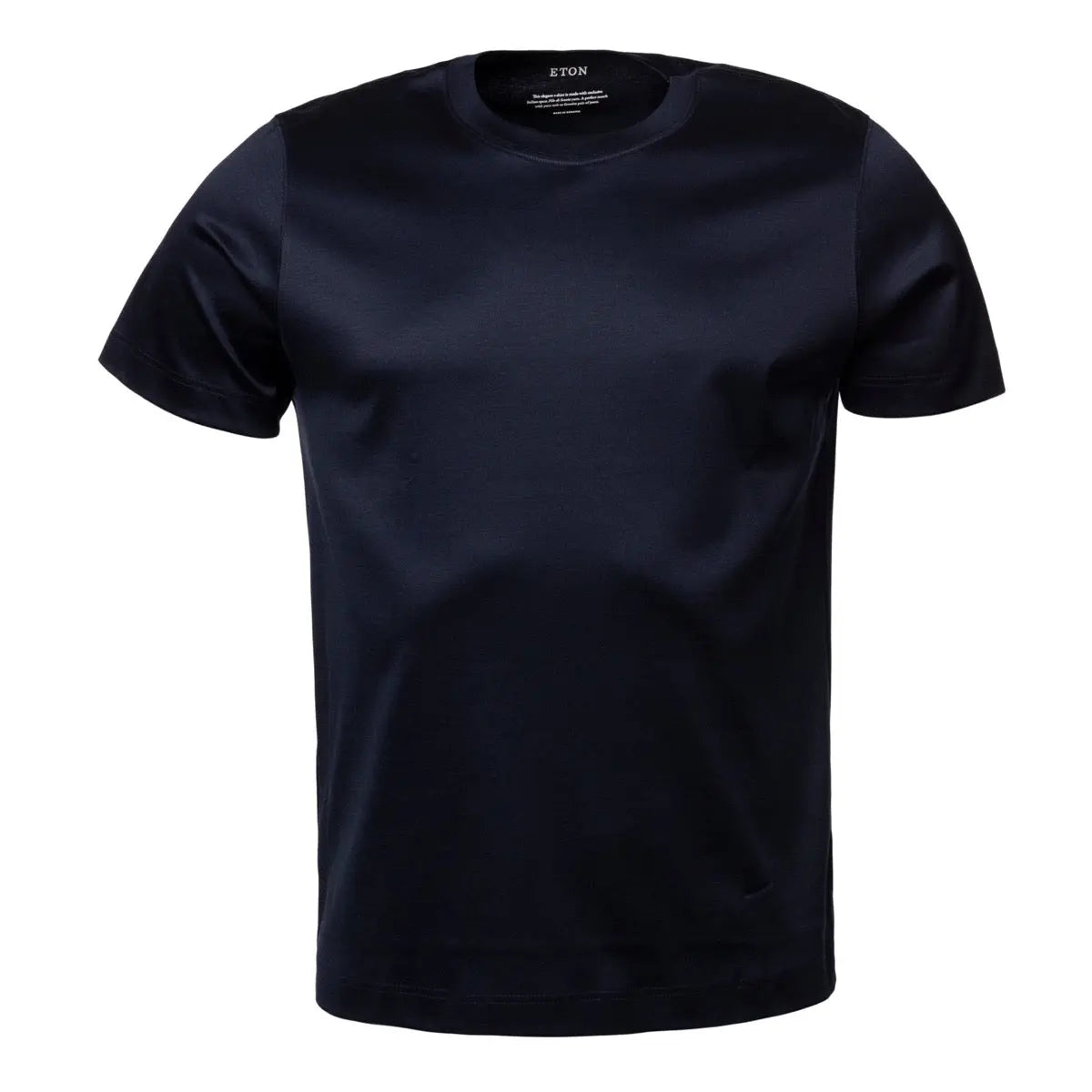 Navy Blue Filo di Scozia T-shirt  Eton   