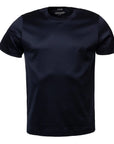 Navy Blue Filo di Scozia T-shirt  Eton   