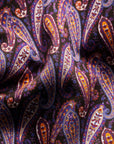 Purple Paisley Print Signature Twill Shirt  Eton   