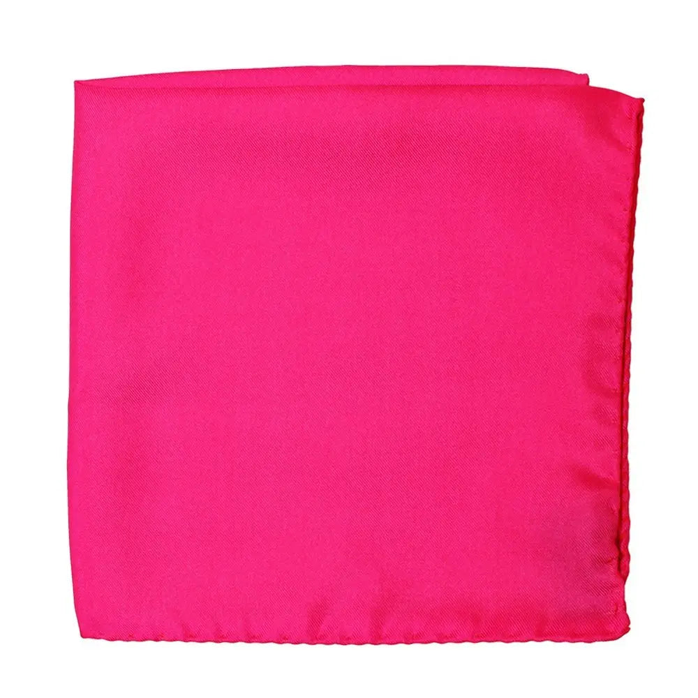 Fuchsia Pink Silk Pocket Square  Robert Old   