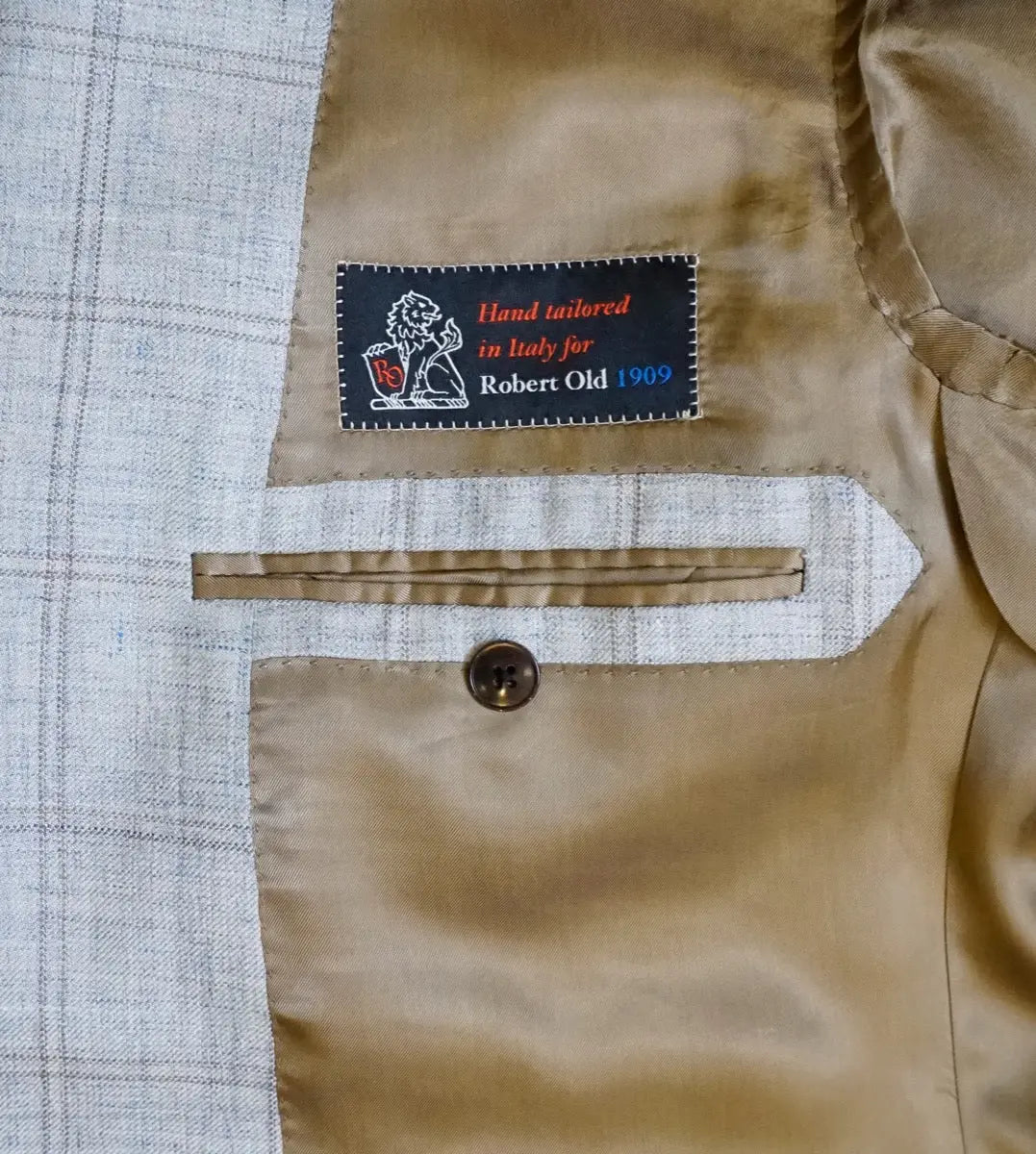 Ice Blue Loro Piana Wool, Silk, & Linen Jacket  Robert Old   