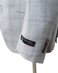 Ice Blue Loro Piana Wool, Silk, & Linen Jacket  Robert Old   