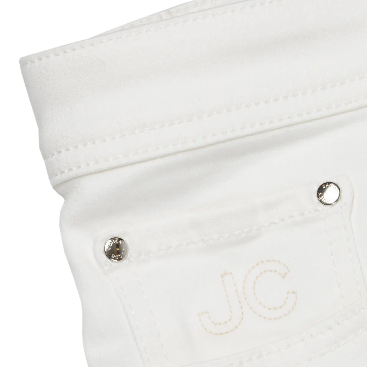 White 'Bard' Stretch Slim Fit Jeans  Jacob Cohen   
