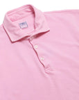 Pink 100% Cotton Pique Polo Shirt  FEDELI   