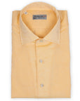 Orange Cotton & Linen Long Sleeve Shirt  Robert Old   