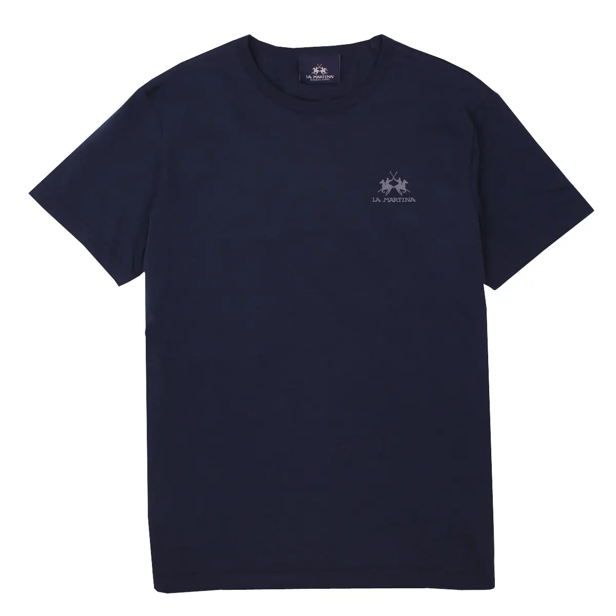 Navy Cotton Jersey T-Shirt  La Martina   