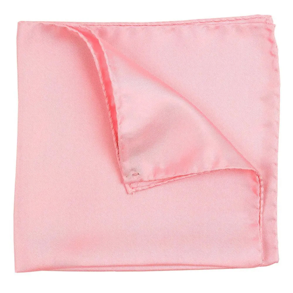 Light Pink Silk Pocket Square  Robert Old   