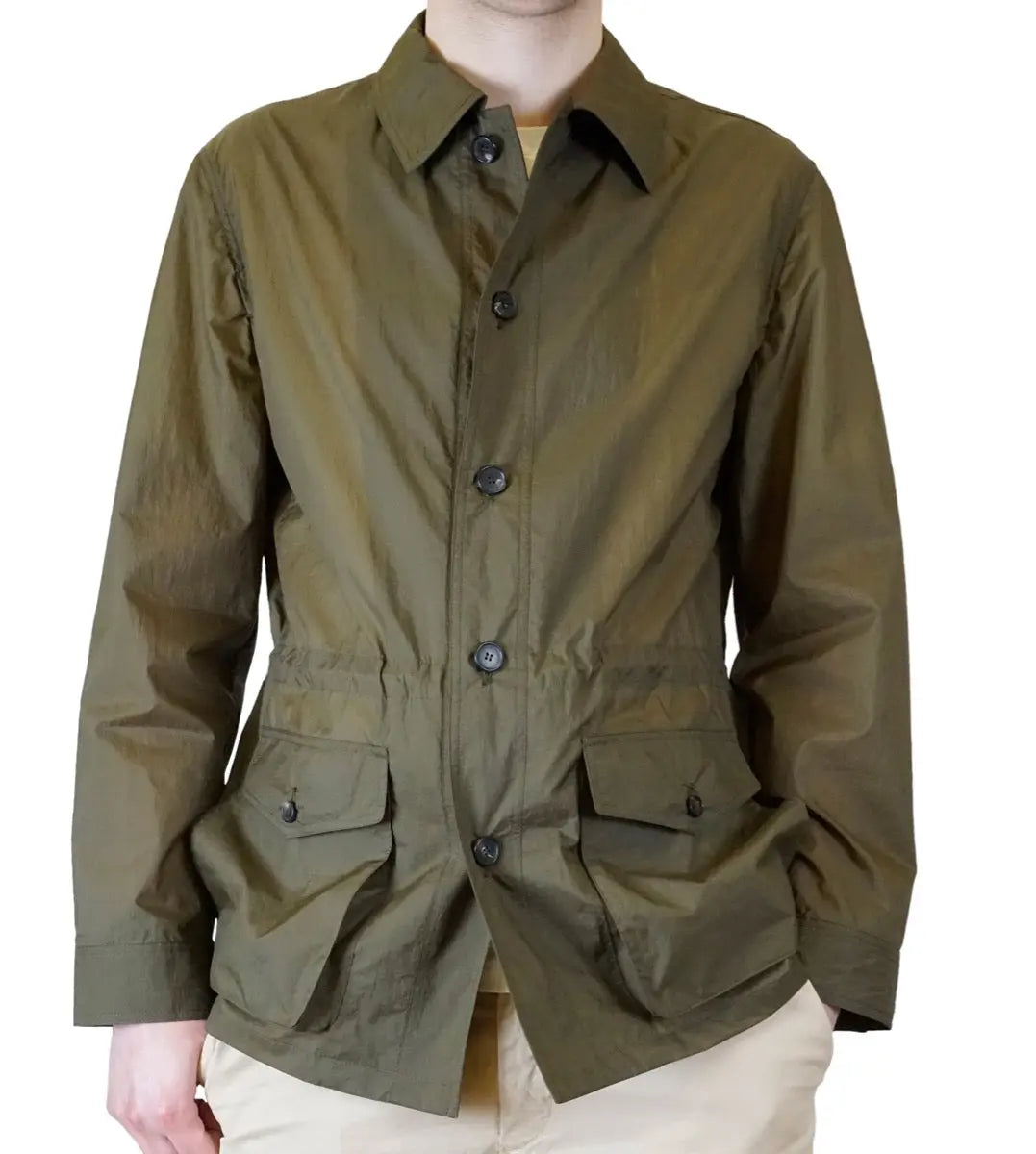 Green ‘Sirio’ Superlight Ripstop Safari Jacket  Robert Old   
