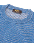 China Blue ‘Frankie’ Vanisé Knit Crew Neck Sweater Crew Neck Moorer   