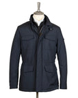 Dark Blue ‘Leonardo’ Safari Jacket  Moorer   