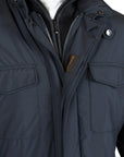 Dark Blue ‘Leonardo’ Safari Jacket  Moorer   