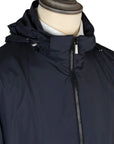 Navy 'Duccio' Lightweight Water Repellent Coat  Moorer   