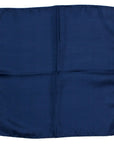 Navy Blue Silk Pocket Square HANDKERCHIEFS Robert Old