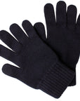 Dark Navy 100% Pure Cashmere Gloves GLOVES Robert Old