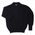 The Oban 3 button long sleeve Cashmere Polo Sweater - Black