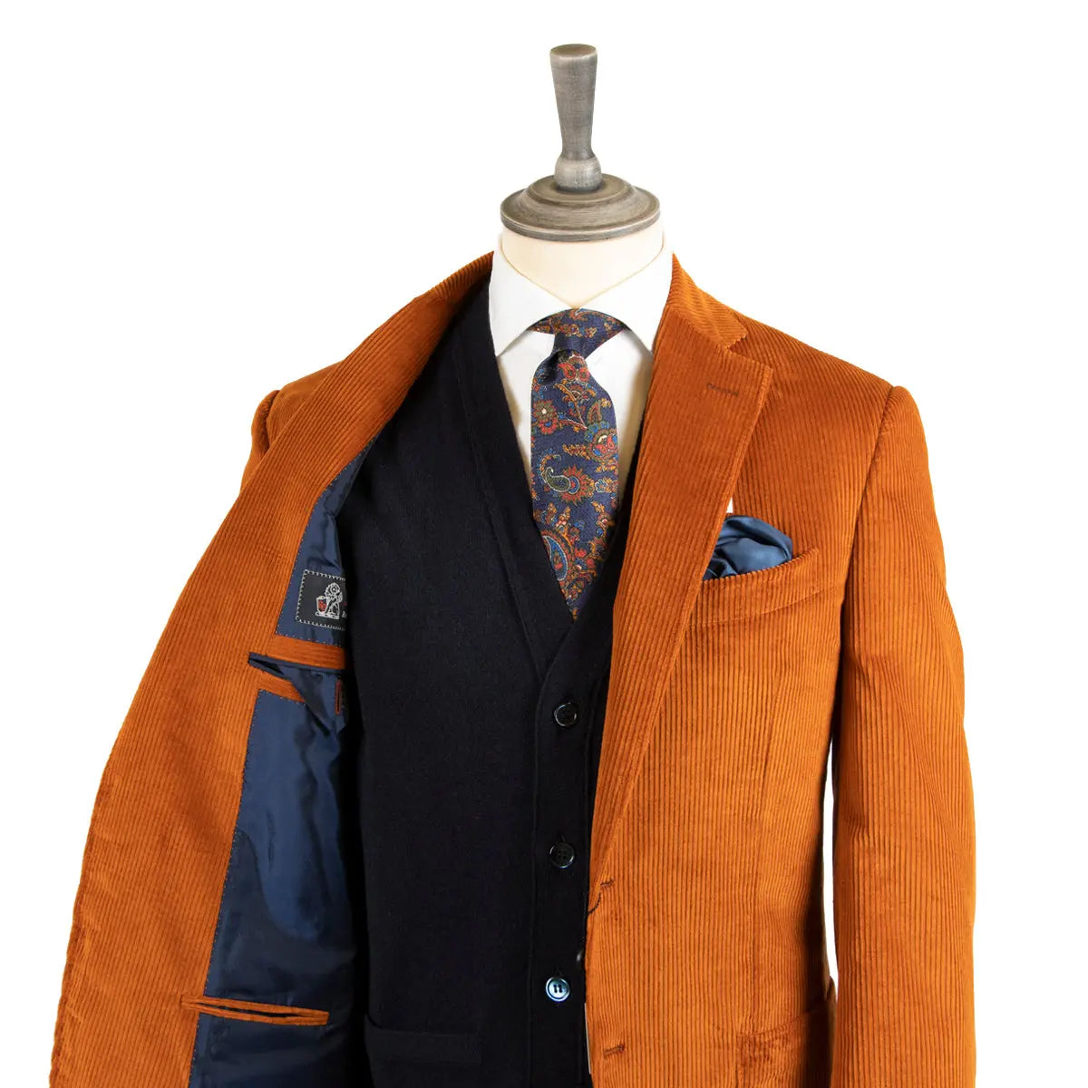 Orange Corduroy Jacket  Robert Old   