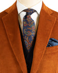 Orange Corduroy Jacket  Robert Old   