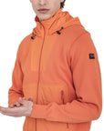 Orange Cotton & ECONYL® Full Zip Sweater  Paul & Shark   