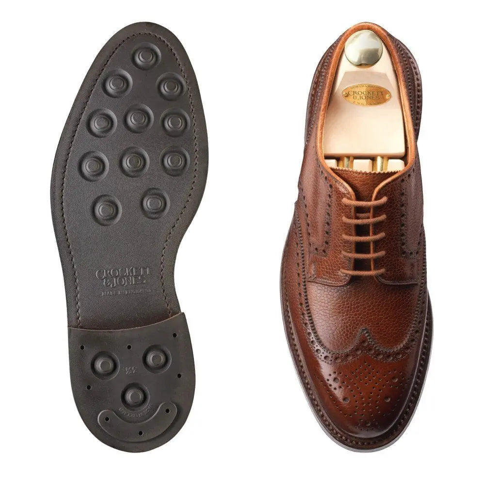 Pembroke Tan Scotch Grain Shoes - G Fitting  Crockett & Jones   