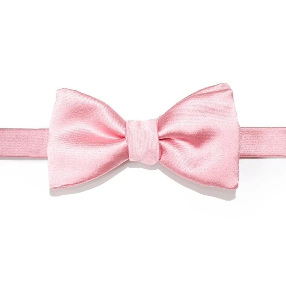 Light Pink Silk Bow Tie  Robert Old   