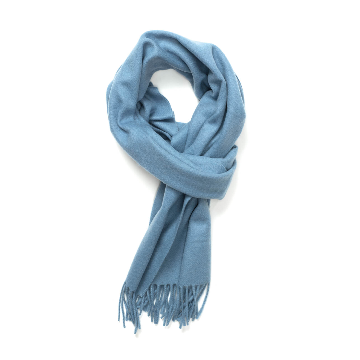 Light Blue Pure Cashmere Scarf  Robert Old   