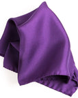 Plum Silk Pocket Square HANDKERCHIEFS Robert Old