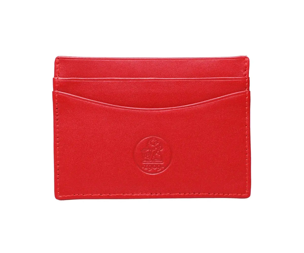 Red Leather Card Holder  Robert Old   