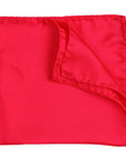 Bright Red Silk Pocket Square HANDKERCHIEFS Robert Old