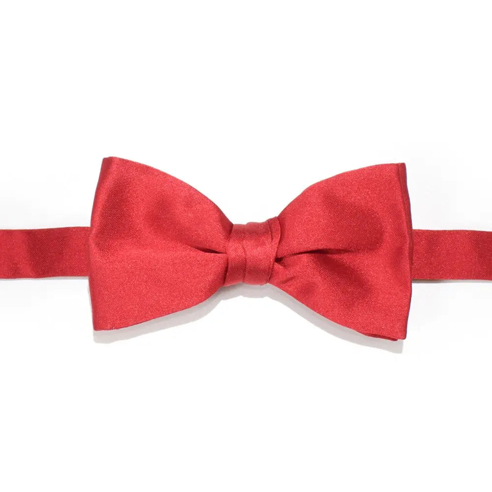 Red Silk Bow Tie  Robert Old   