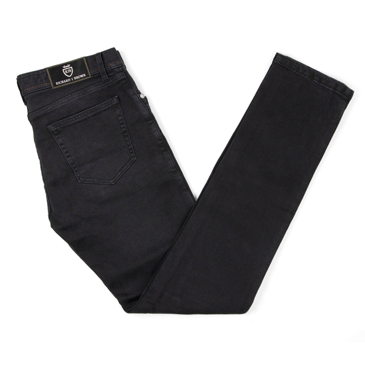Washed Black Denim 'Tokyo' Slim Fit Jeans  Richard J. Brown   