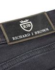 Washed Black Denim 'Tokyo' Slim Fit Jeans  Richard J Brown   