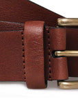 Rich Brown 100% Calf Leather Belt  Robert Old   