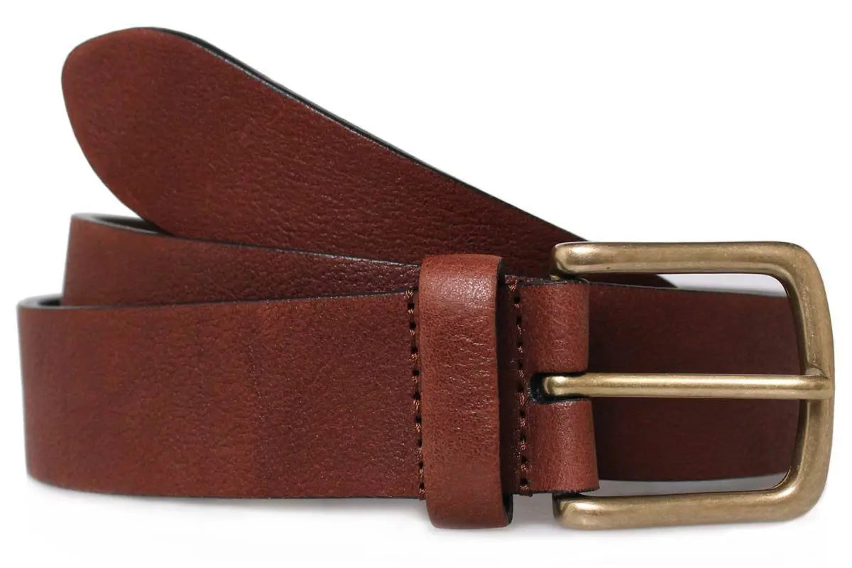 Rich Brown 100% Calf Leather Belt  Robert Old   