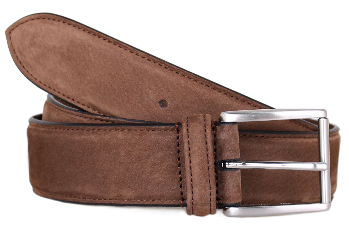 Brown Suede Leather Belt  Robert Old   