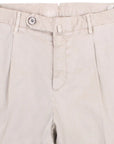 Khaki Cotton Stretch Chino Shorts  Robert Old   