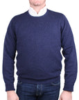 The Ayre 2ply Crew Neck Pure Lambswool Sweater Crew Neck Robert Old   