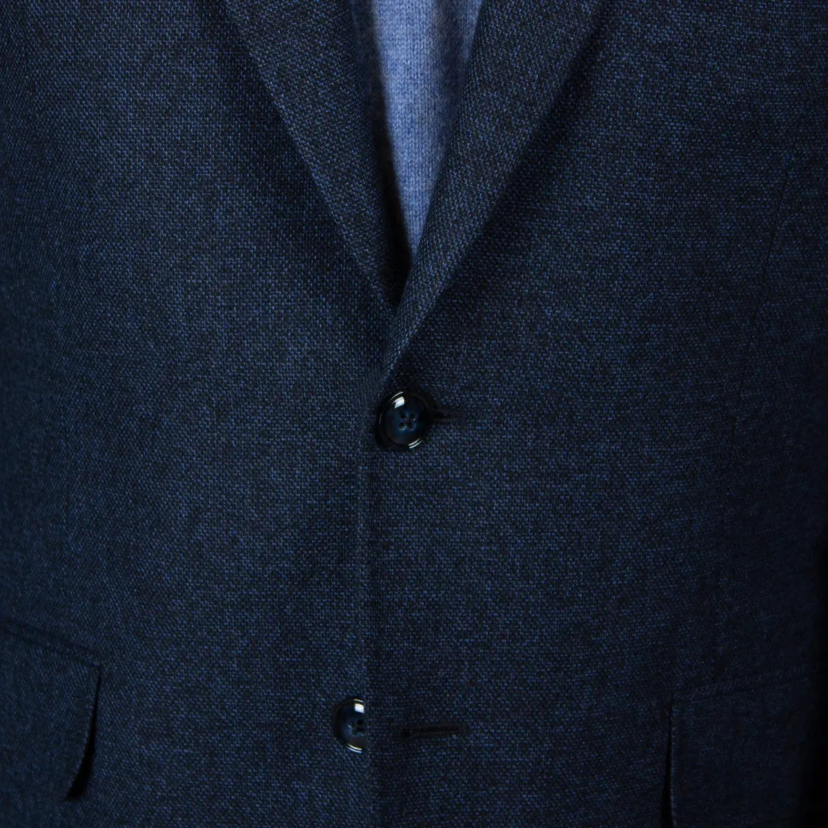 Black &amp; Blue Cotton, Wool &amp; Cashmere Jacket  Robert Old   