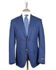 Blue Basket Weave Organic Wool Blazer  Robert Old   