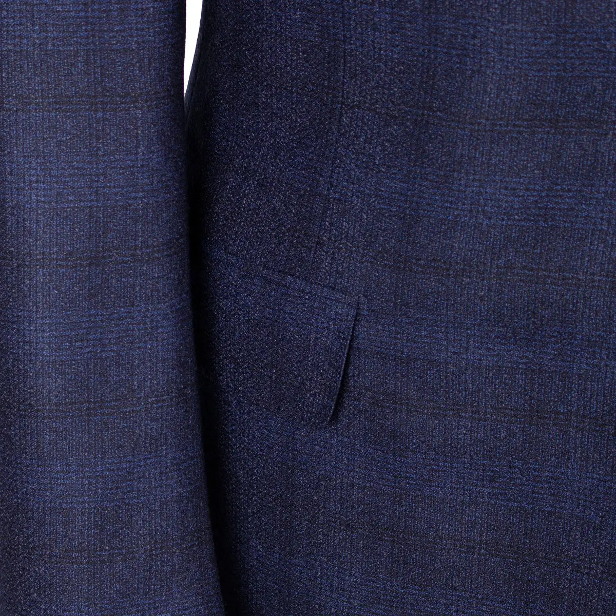 Blue Prince of Wales Check Wool Suit  Robert Old   