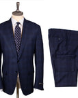 Blue Prince of Wales Check Wool Suit  Robert Old   