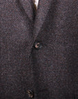 Brown Bouclé Wool, Silk, & Cashmere Blend Jacket  Robert Old   