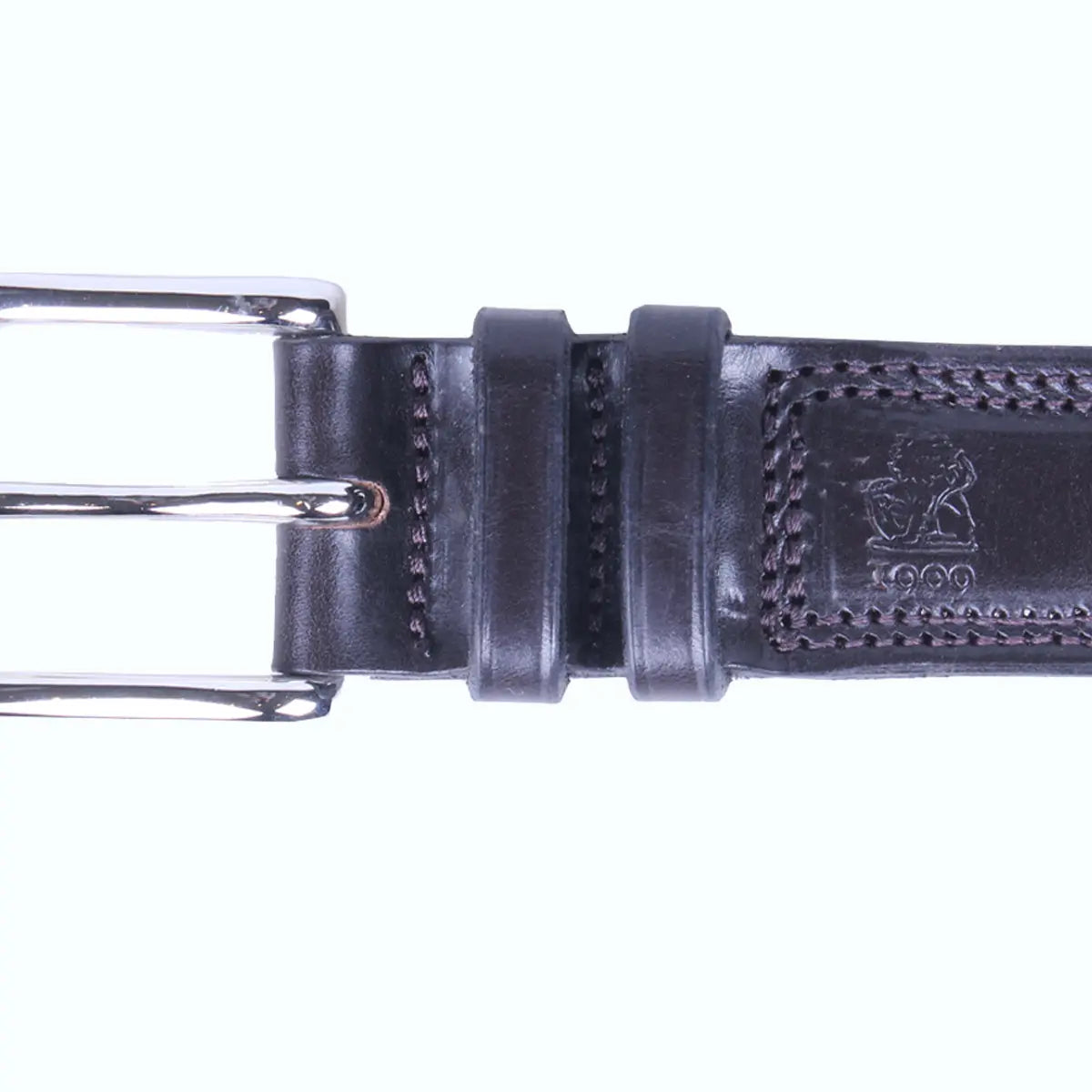 Dark Chocolate ‘Test’ Bridle Hide Leather Belt  Robert Old   