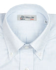 Light Blue Flanello Junior Cotton Long Sleeve Shirt  Robert Old   